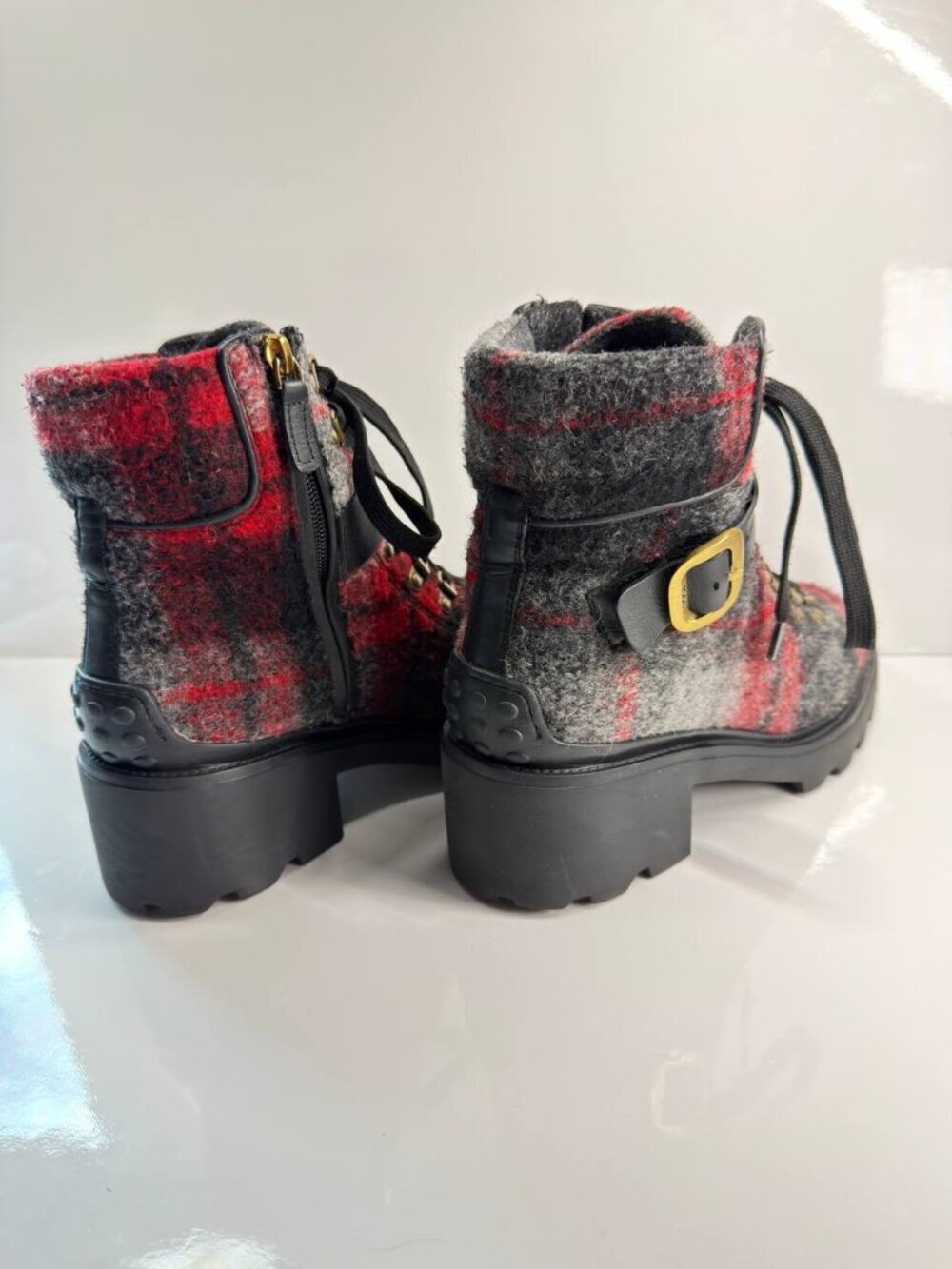 Tod’s Wool Hiking Boots – Women’s EU 38.5 / US 8 - Picture 10 of 16